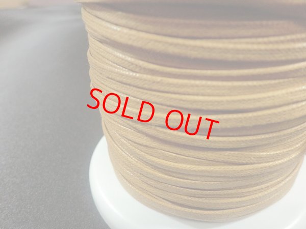 画像2: NYロービキ 平紐 ・3ミリ　(４)キャメル　約50Mボビン巻