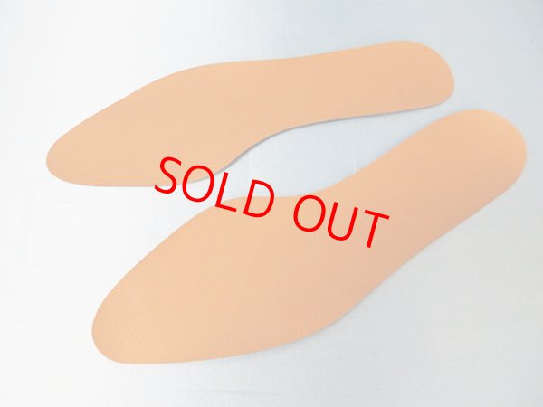 画像2: (4)合皮中敷き　婦人用　5足セット　キャメル