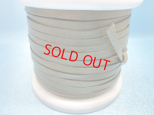 画像3: NYロービキ 平紐 ・5ミリ (25)カーキ 約50Mボビン巻