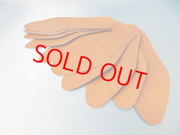 画像1: (4)合皮中敷き　婦人用　5足セット　キャメル