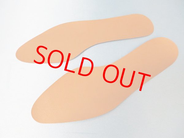 画像2: (4)合皮中敷き　婦人用　5足セット　キャメル