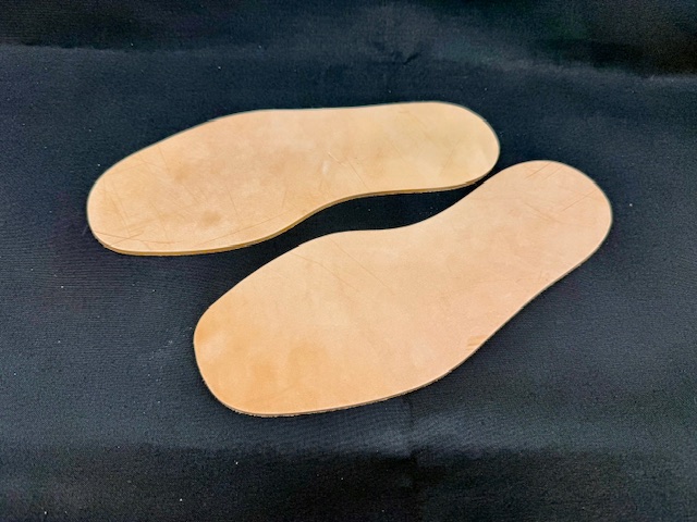 画像1: 柔軟加工済・メキシコ革本底、紳士用・大