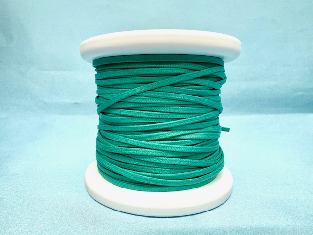 画像2: NYロービキ 平紐 ・3ミリ　(22）グリーン　約50Mボビン巻
