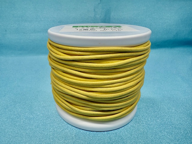 画像1: NYロービキ丸紐・2、5ミリ　(12)からし　カット売り